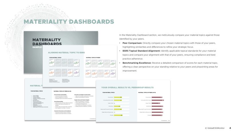 3 materiality dashboards